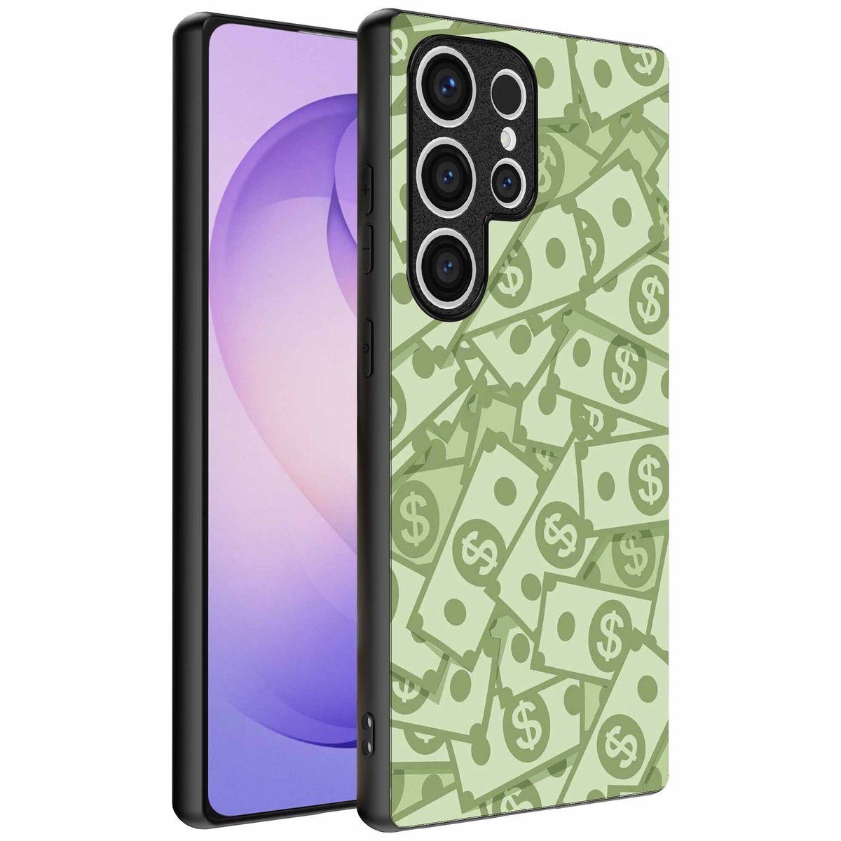 Geschikt voor Samsung Galaxy S26 Ultra Telefoonhoesje met Geld Opdruk - TPU Backcover Case With Money Design - Smartphonica geschikt voor Samsung Galaxy S26 Ultra