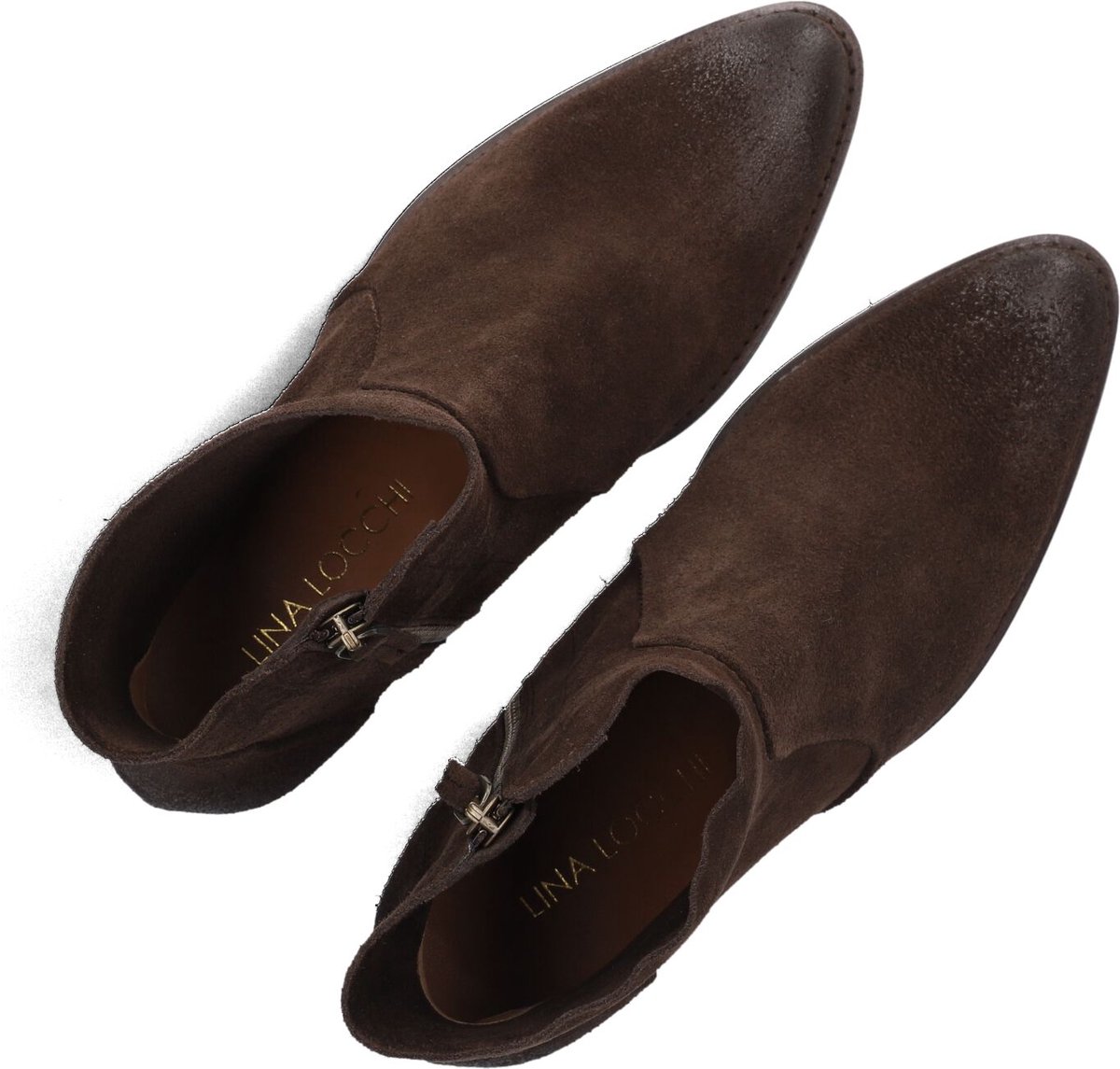 LINA LOCCHI Aw400 Enkellaarsjes - Enkelboots met rits - Dames - Bruin - Maat 38