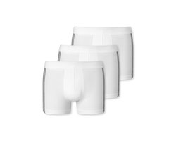Schiesser 3 PACK Shorts 95/5 Stretch - Heren Onderbroek - wit