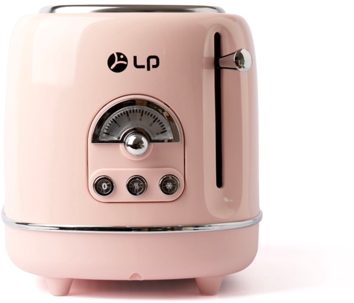 Broodbakmachine - Broodrooster - Multifunctionele broodbakmachine - Ontbijtmaker - Sandwichmaker - Bakmachine - 6 bakstanden - 31x33x24cm - Geschikt voor het roosteren van brood en het maken van ontbijt - Roze