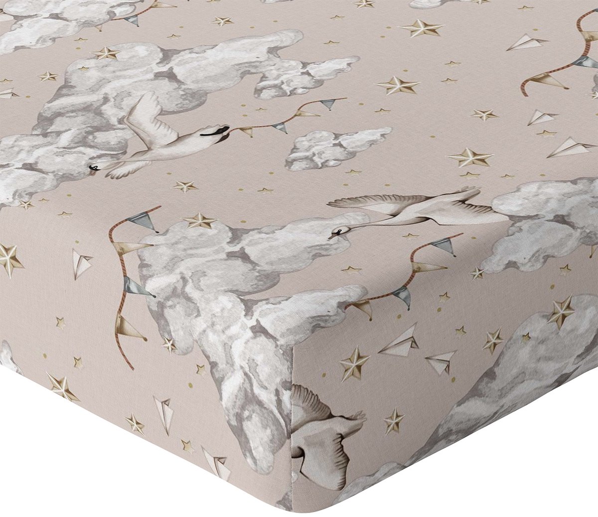 Hoeslaken 90x40cm met elastiek, 100% dik katoen, Nederlands product