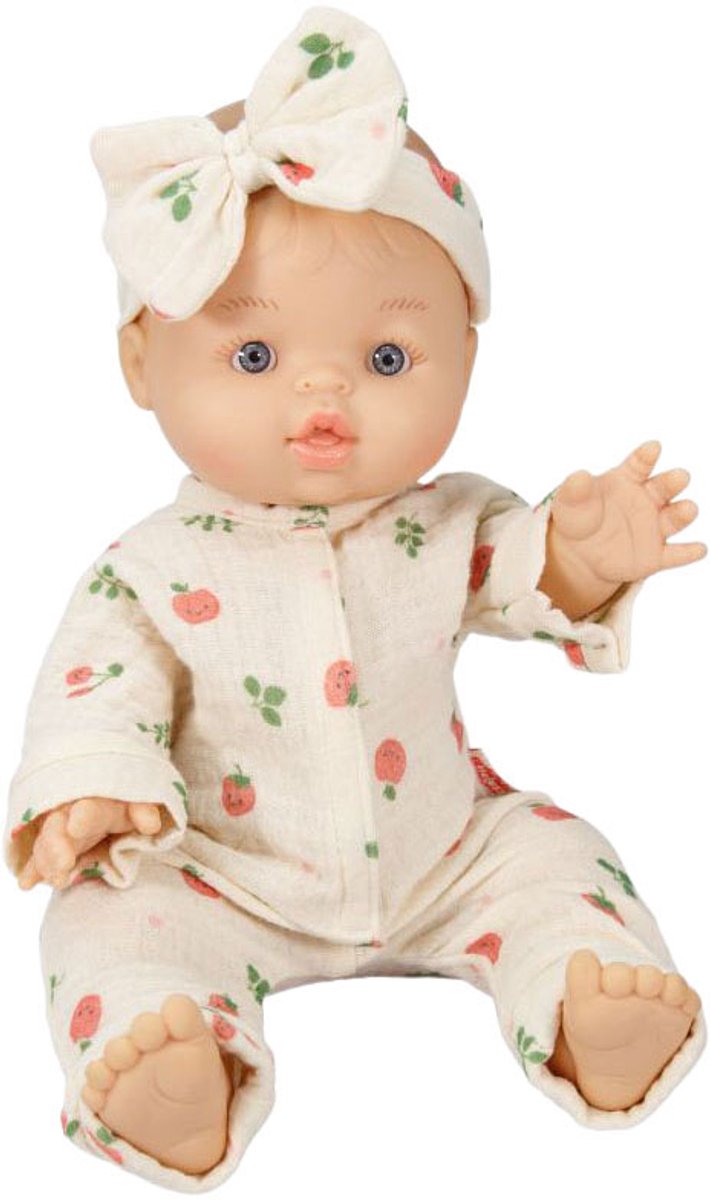 Meisjes Babypop met Romper Cheeky Fruits - 34cm