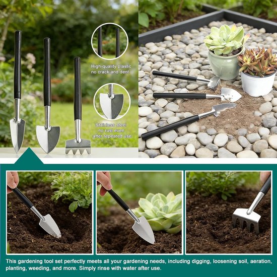 Tuin Gereedschap Set - Bonsai Tools - Planten Verzorgen - 24 Delige Set - 38 x 28 x 6 cm — afbeelding 2