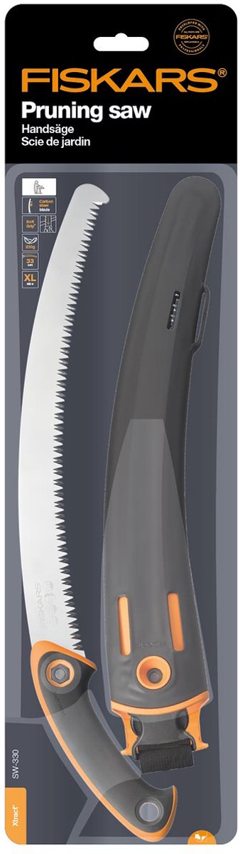 Fiskars SW-330 - Scie à main - Modèle professionnel - Longueur 490 mm