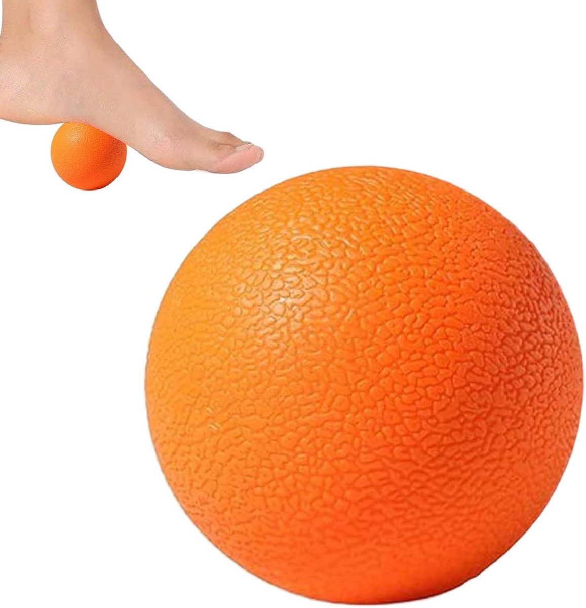 Voetmassage Bal - Spierroller Herstel - Spierontspanning Thuis - Niet-glijdend Oppervlak - 12 x 6 cm - Zwart