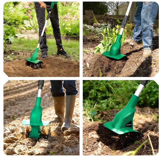 Innovastore Electrische Grondfrees - Tuinfrees - Cultivator - Rototiller - Bodembewerker - Tuingereedschap - Incl 2 batterijen — afbeelding 3