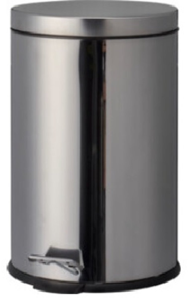 Pedaal Emmer Prullenbak Afvalemmer d30xh45cm RVS 20 Liter