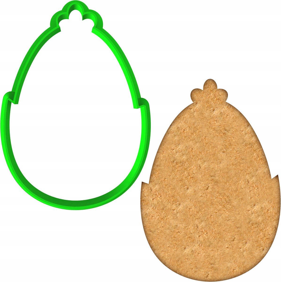 Paas Koekjesvorm Ei 8,5cm - Bakvorm Kunststof