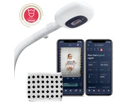 Nanit Pro Camera Babyfoon + vloerstandaard - Premium babyfoon met camera en app - 30+ Awards - Slaapstatistieken - Ademhalingsbewaking