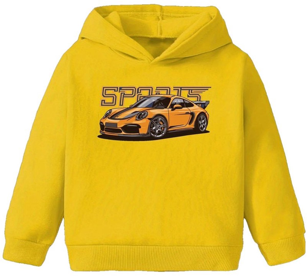 Currero Hoodie Jongens Warme Hoodie Met Capuchon Comfortabele Sweater Casual Trui Pullover Jongenstrui 5-6 Jaar Geel