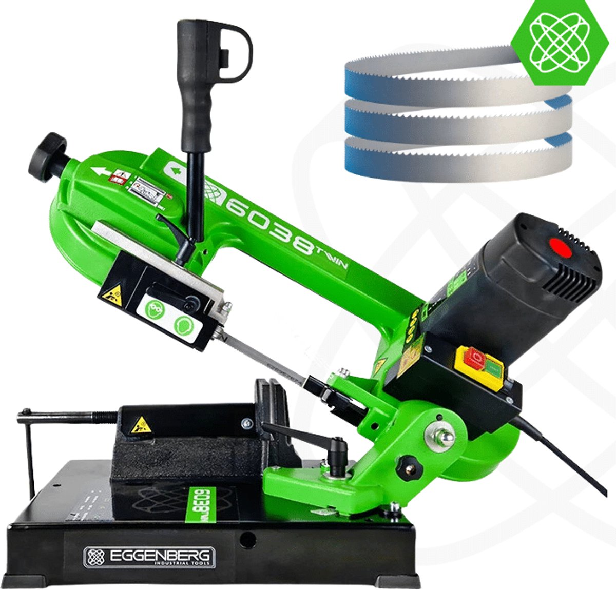 Eggenberg 6038TWIN Draagbare Bandzaagmachine Metaal 105 mm – 850W
