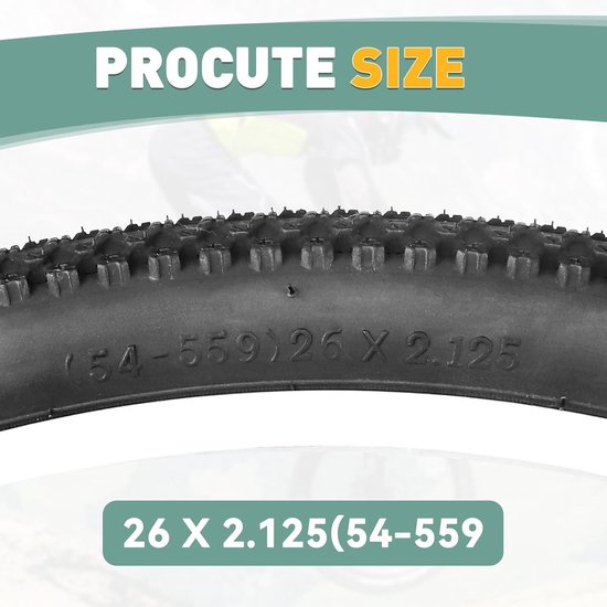 2 Stuks Vouwbanden voor Fietsen 26/27.5/29 Inch - Vervangende Banden met Binnenband voor MTB, Stadsfiets en Hybride Fiets — afbeelding 4