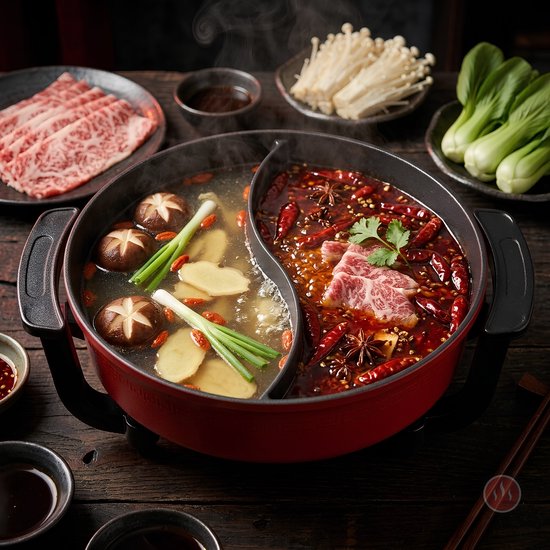 Hotpot Box Compleet voor 2 Personen - Inclusief Hotpot, Servies, Bouillon & Accessoires - Complete Hotpot Set — afbeelding 4