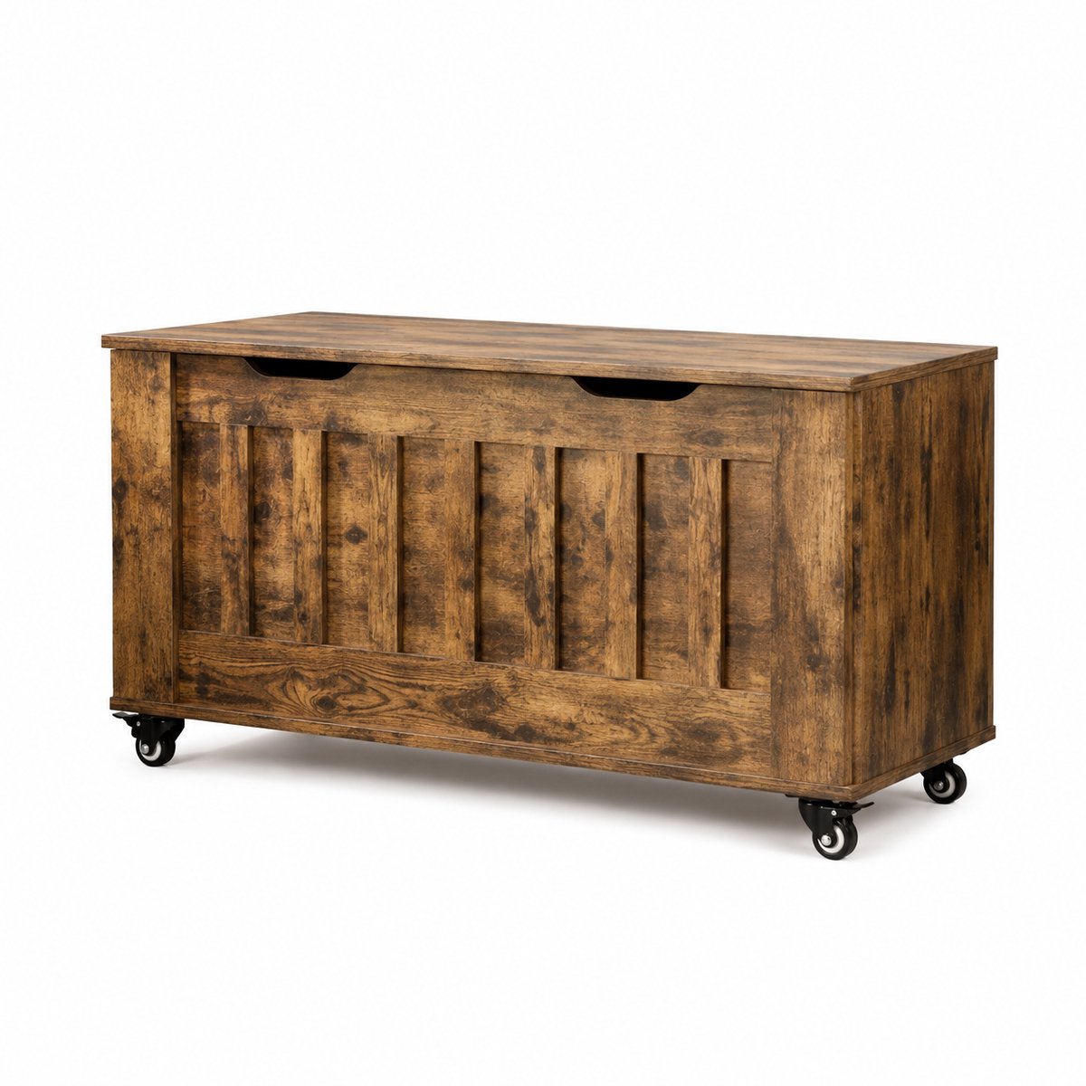 Bresht Opbergbank - Opbergbak - Dekenkist - 158 kg draagvermogen - Ruime opbergkist - 18 mm MDF - 4 zwenkwielen - 100 x 40 x 53 cm
