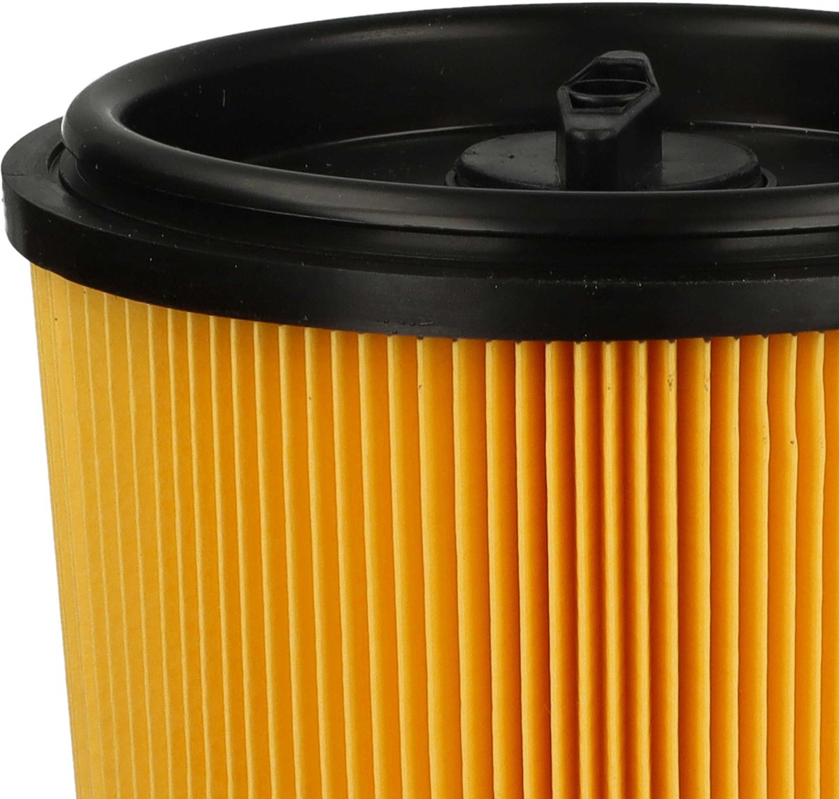 vhbw geplooid filtervervanging voor Grizzly 91092030 stofzuigers - cartridgefilter geel zwart