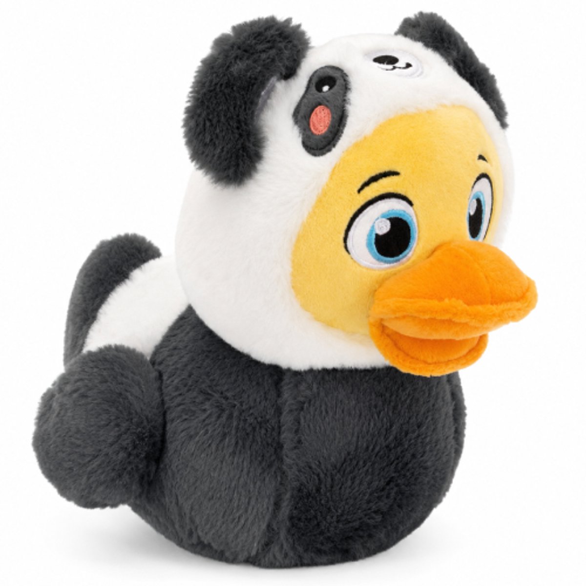 Eend in Panda Outfit Pluche Knuffel 30 cm - Speelgoed Knuffels voor Kinderen Jongens Meisjes - Duck Plush Toy