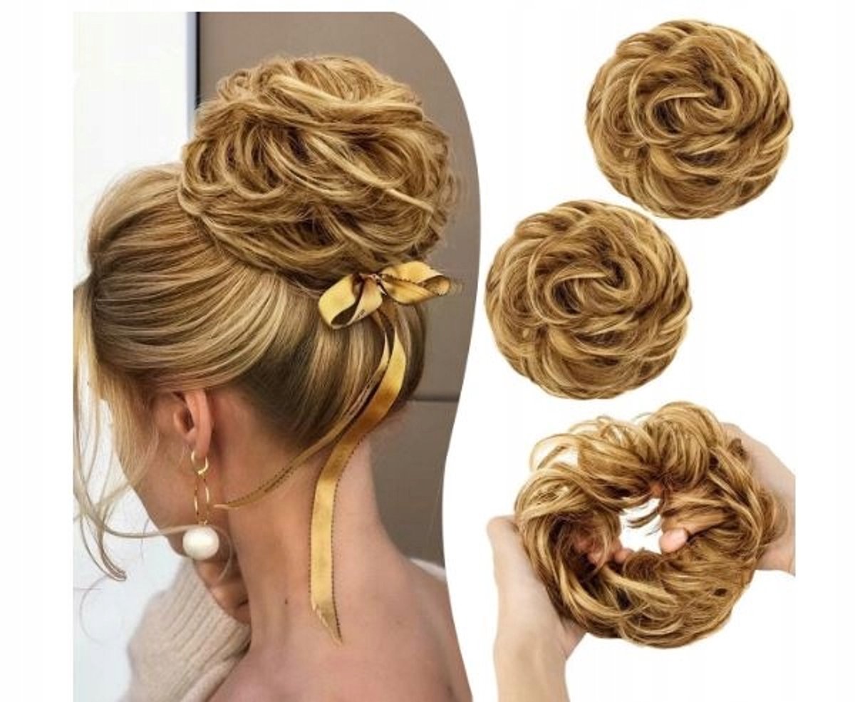 Dichte Bruine Haarstukken met Elastiek - Natuurlijke Look