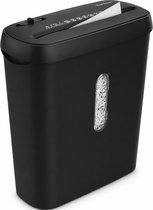 Papierversnipperaar Voor Thuis - Compacte Papiervernietiger 8 Liter - Vernietigt 6 Vel - Stroken P2 - Zwart - Vivid Green