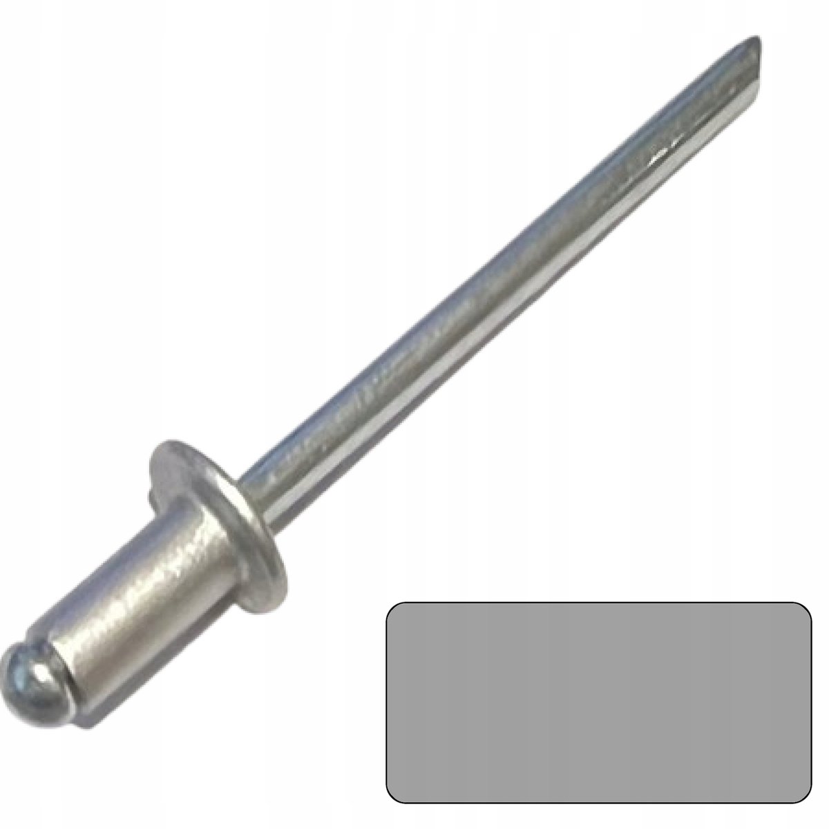 Blindklinknagels 4x10mm RAL9006 Aluminium/Staal - 100 Stuks