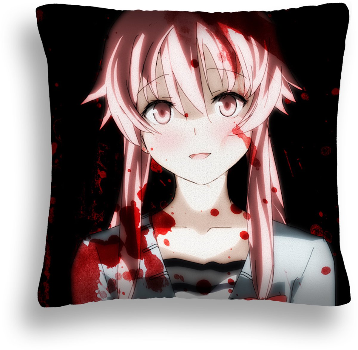 Anime Manga Kusjes 40x40cm - Bloedend Meisje Design