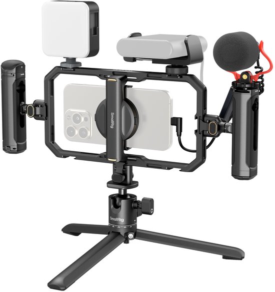 SmallRig - 4704 Alles-in-één Videokit voor Smartphone Creators – Quick Pro Edition