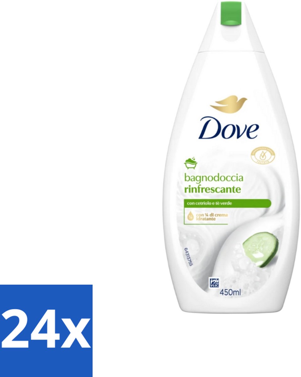 Dove – Douchegel – Refreshing – 450 ml - Voordeelverpakking - 24 stuks