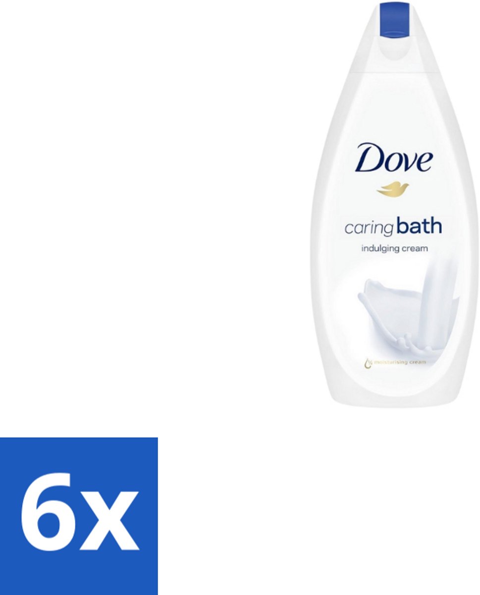 6 x Dove – Douchegel – Caring Bath – 450 ml - Douchegel - Huid Verzorging - Zachte Huid - Schuim Douchegel - Hydraterende Crème