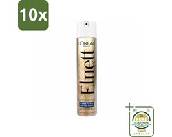10 x L'Oréal Elnett Satin Haarlak Sterke Fixatie 300 ml - Grootverpakking - Haarspray - Haarspray Sterk Fixatie - Haarspray Satijnzacht - Haarspray Voor Professionals - Haarspray Voor Natuurlijke Fixatie