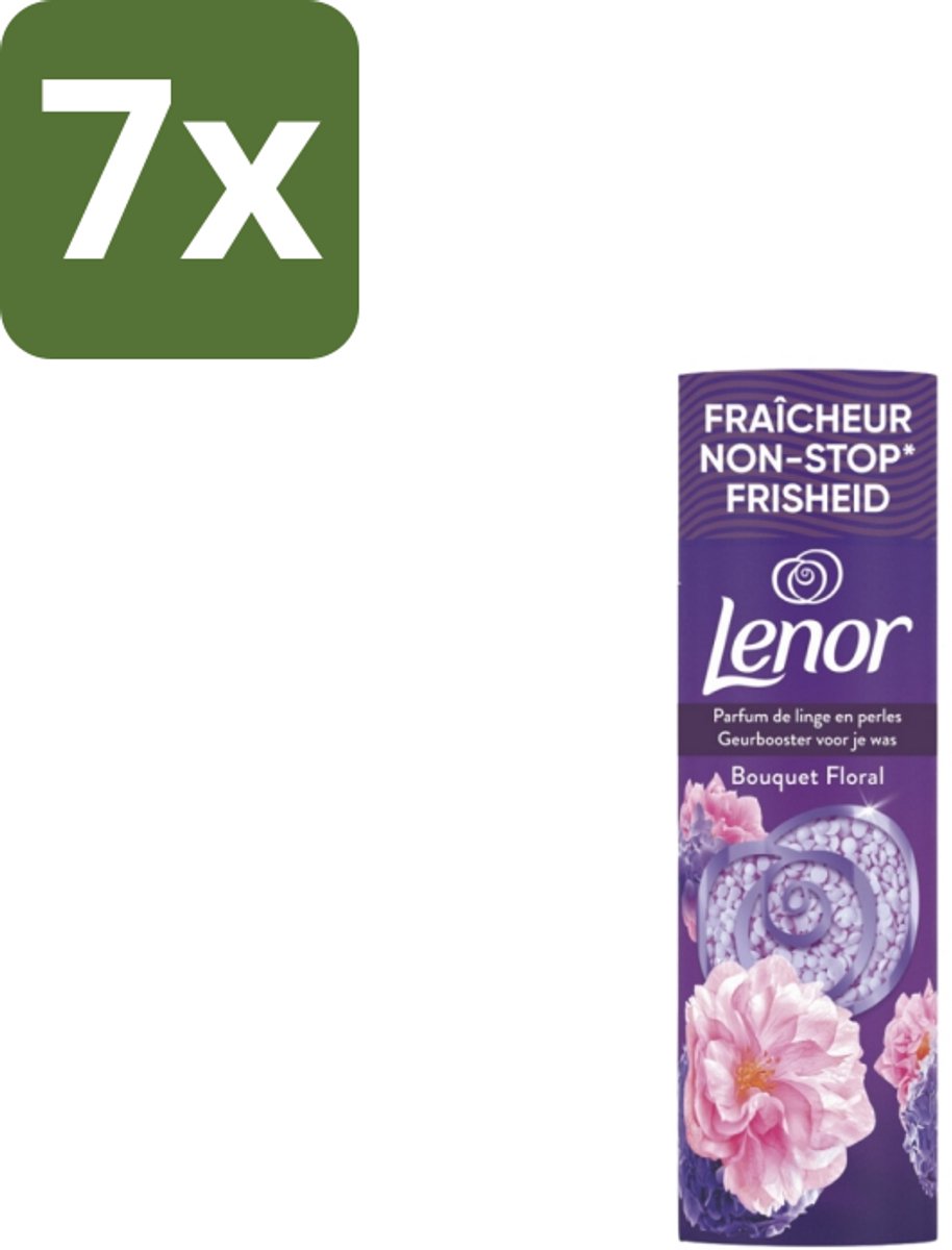 7 x Lenor – In-Wash Geurbooster – Bloemen Boeket – 19 wasbeurten - Geurbooster - Bloemenboeket - Wasgeur - Wasverzachter - Wasmachine