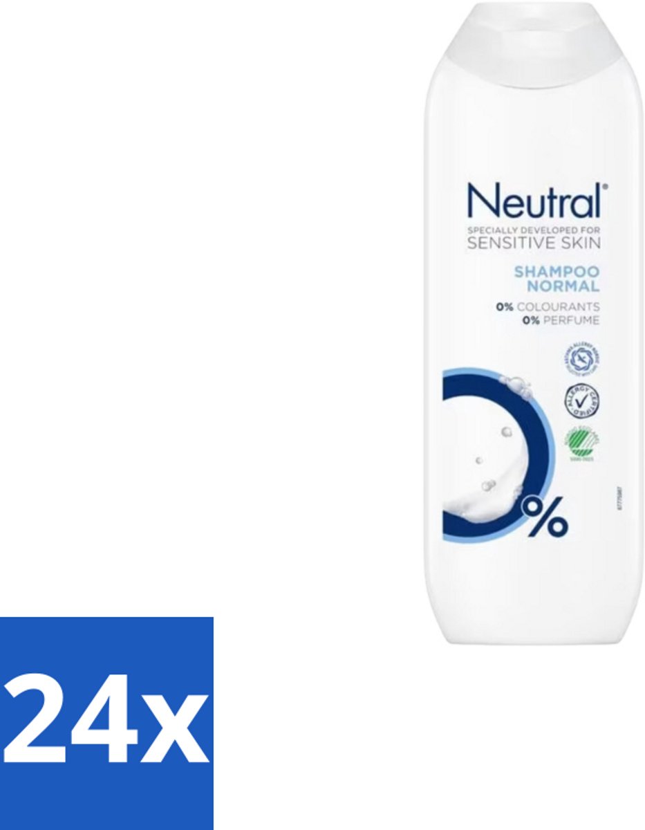24 x Neutral – Shampoo – Normaal Haar – 250 ml - Gevoelige Hoofdhuid - Normaal Haar - Milde Shampoo - 0% Parfum - 0% Kleurstoffen