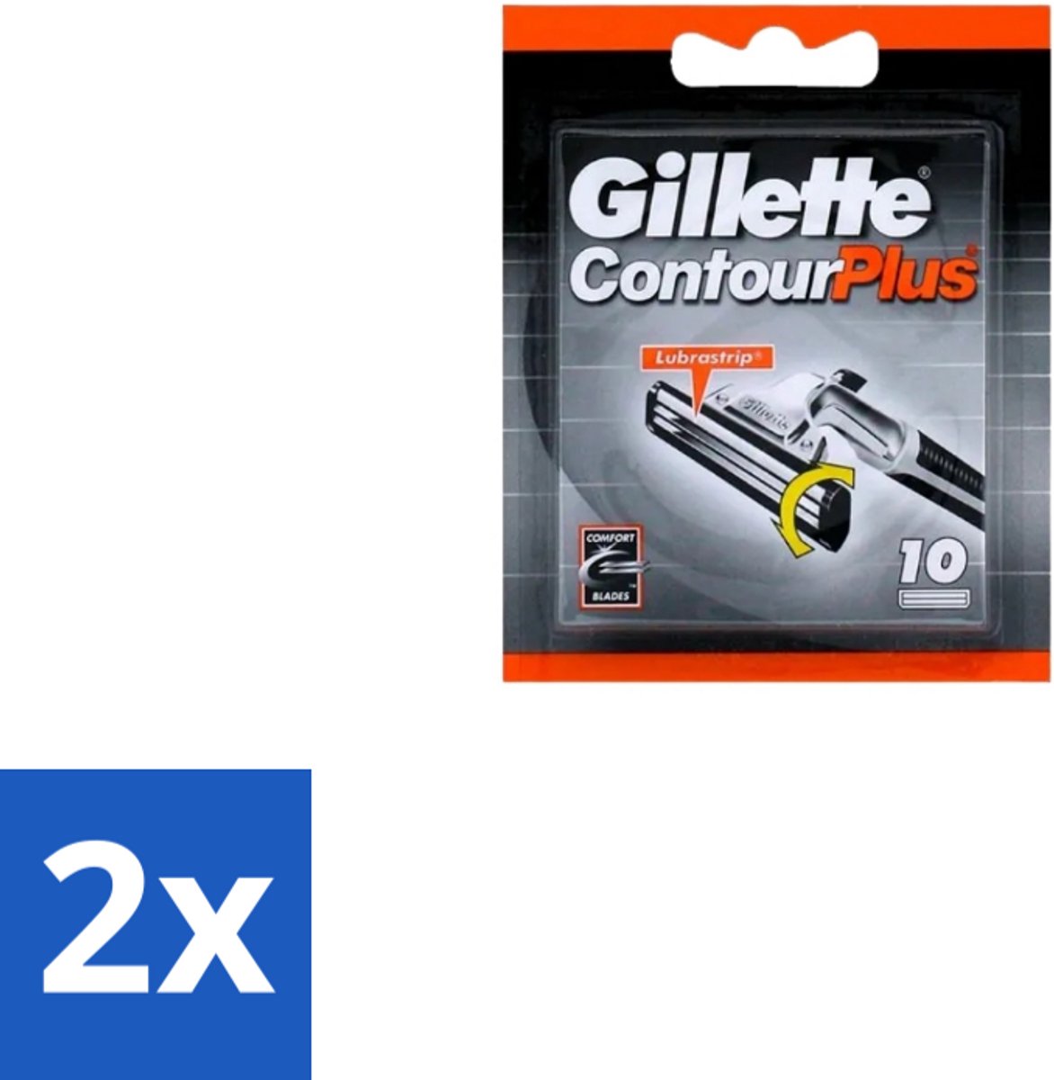 2 x Gillette Contour Plus – Wegwerpscheermesjes – 10 mesjes - Scheermesjes - Scheermes - Scheerbeurt - Huidcomfort - Flexibele Mesjes