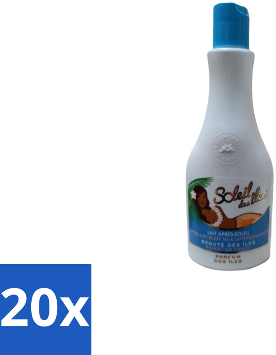 20 x Soleil des Îles – Aftersun Bodymilk – Monoï de Tahiti Kokos – 150 ml - Aftersun Bodymilk - Monoï De Tahiti - Zonverzorging - Huidherstel - Hydratatie Na Zon