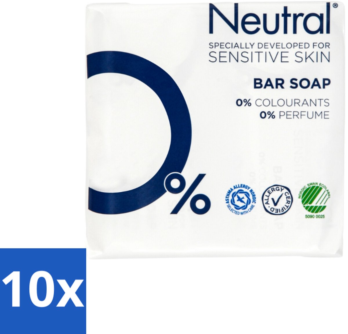 Neutral Zeeptablet 2 x 100 gr - Bulkverpakking - 10 stuks