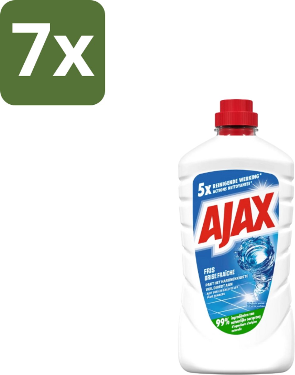 Ajax – Allesreiniger – Fris – 1000 ml - Bulkverpakking - 7 stuks