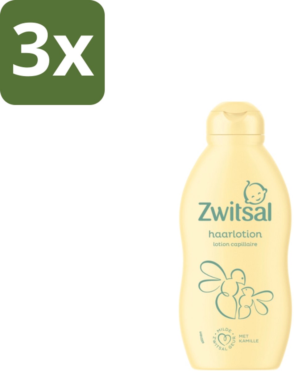 Zwitsal Haarlotion Baby 200 ml - Bulkverpakking - 3 stuks