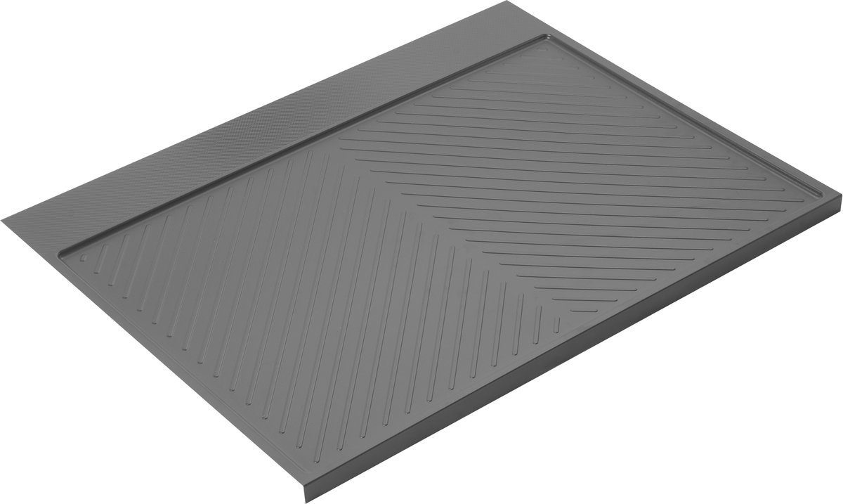 Emuca Protector voor de bodem van keukenmeubels Sink, M80, 767x580mm, plankdikte 16mm, snijdbaar, Plastic, Antracietgrijs