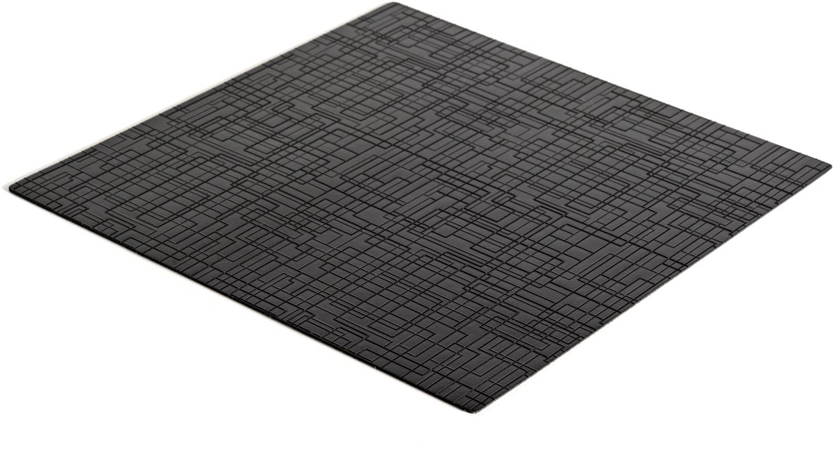 Emuca Antislipmat voor laden, Net, lengte 20m x 480mm, Kunststof, Zwart