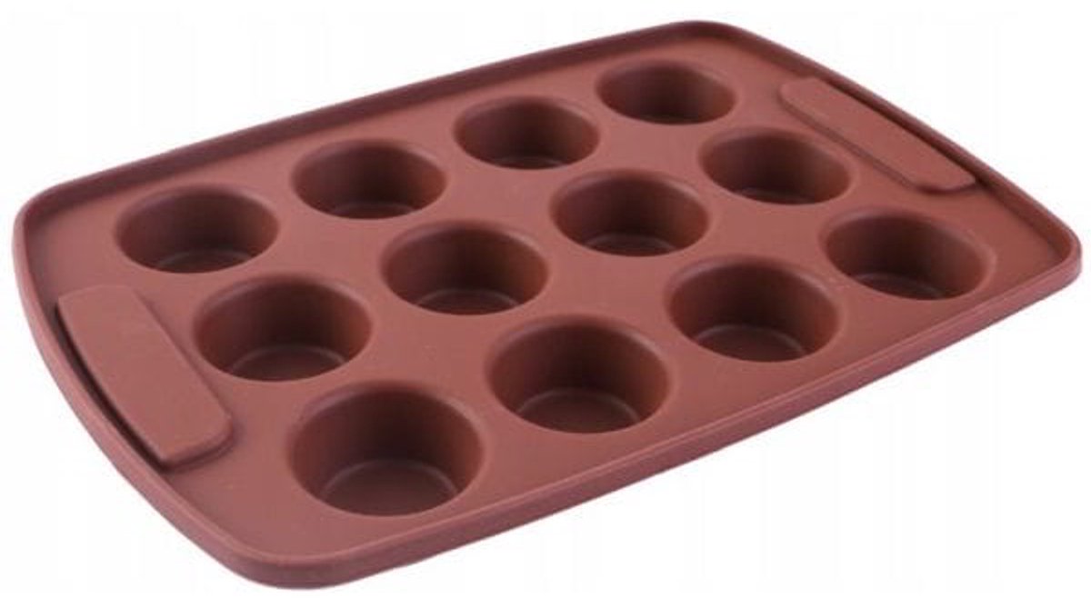 Siliconen muffinvorm voor 12 cupcakes (29 cm)