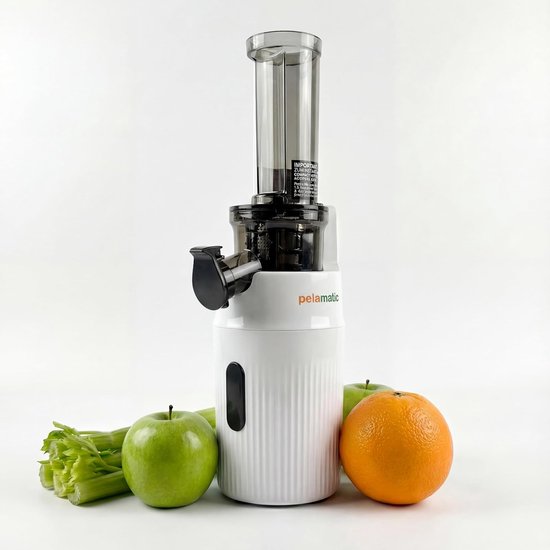 Elektrische Sapcentrifuge - Slowjuicer Sapmachine - Gezond Sap Maken - Maximale Voedingsstofextractie - 100 Watt - Wit — afbeelding 5