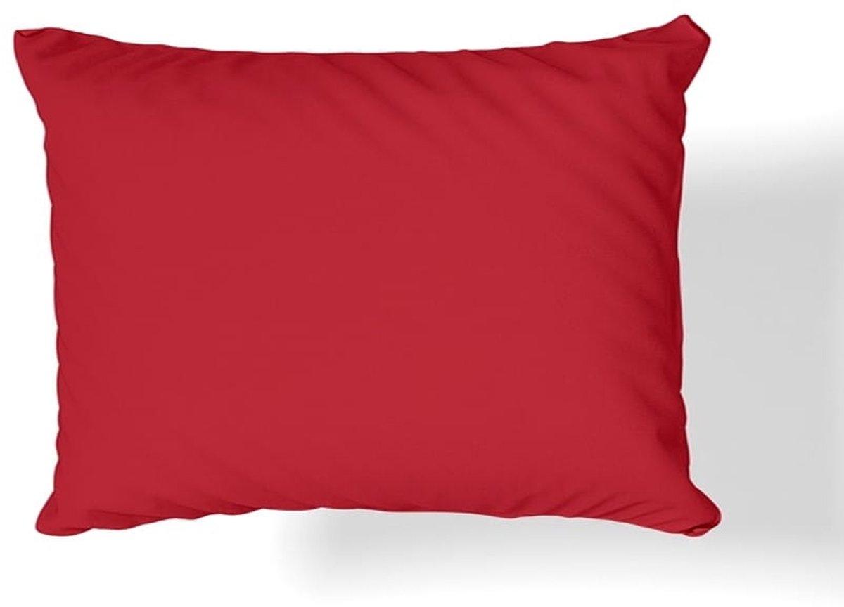 Jersey Kussensloop 50x60 cm - Zacht Katoen, Rood