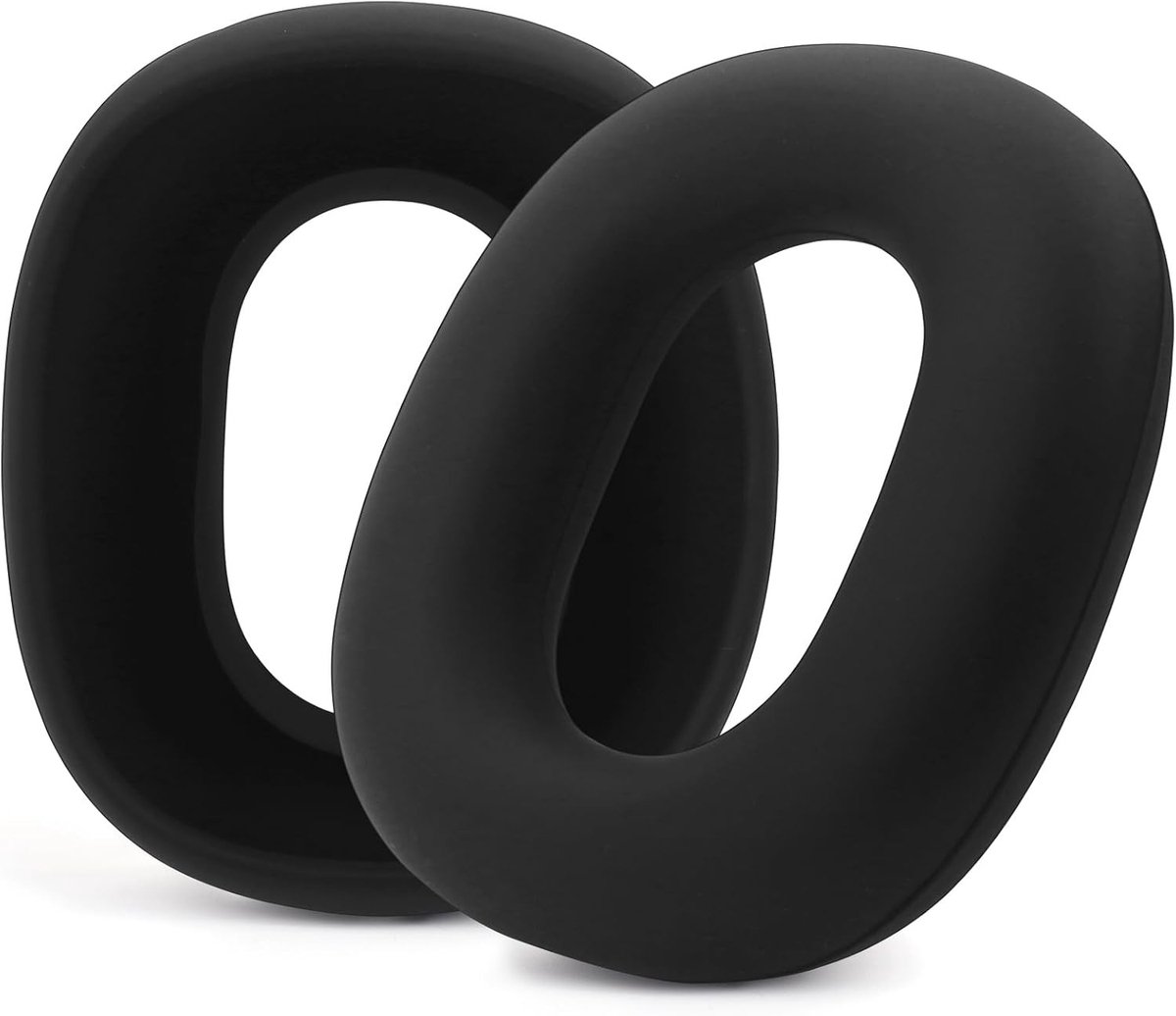 Zweetbestendige en Wasbare Oorkussens voor Hoofdtelefoon, Beschermende Silicone Case, Zwart, Comfortabel en Duurzaam