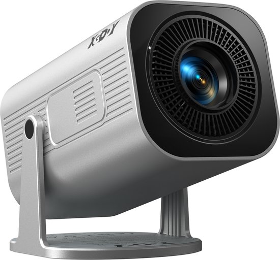 XGODY Gimbal 3Pro Mini Beamer - 2026 Nieuwste Draagbare 4K Android 14 Projector - Smart TV & 4K Support - Smart Beamer met 260 ANSI Lumen - WiFi 6 & Bluetooth 5.4 - Voor iOS en And…
