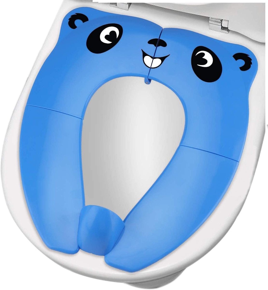 Kinder Potty Seat - Opvouwbaar Toiletje - Zindelijkheidstraining Thuis - Met Anti-slip Pads - Inclusief Draagtas - Donkerblauw