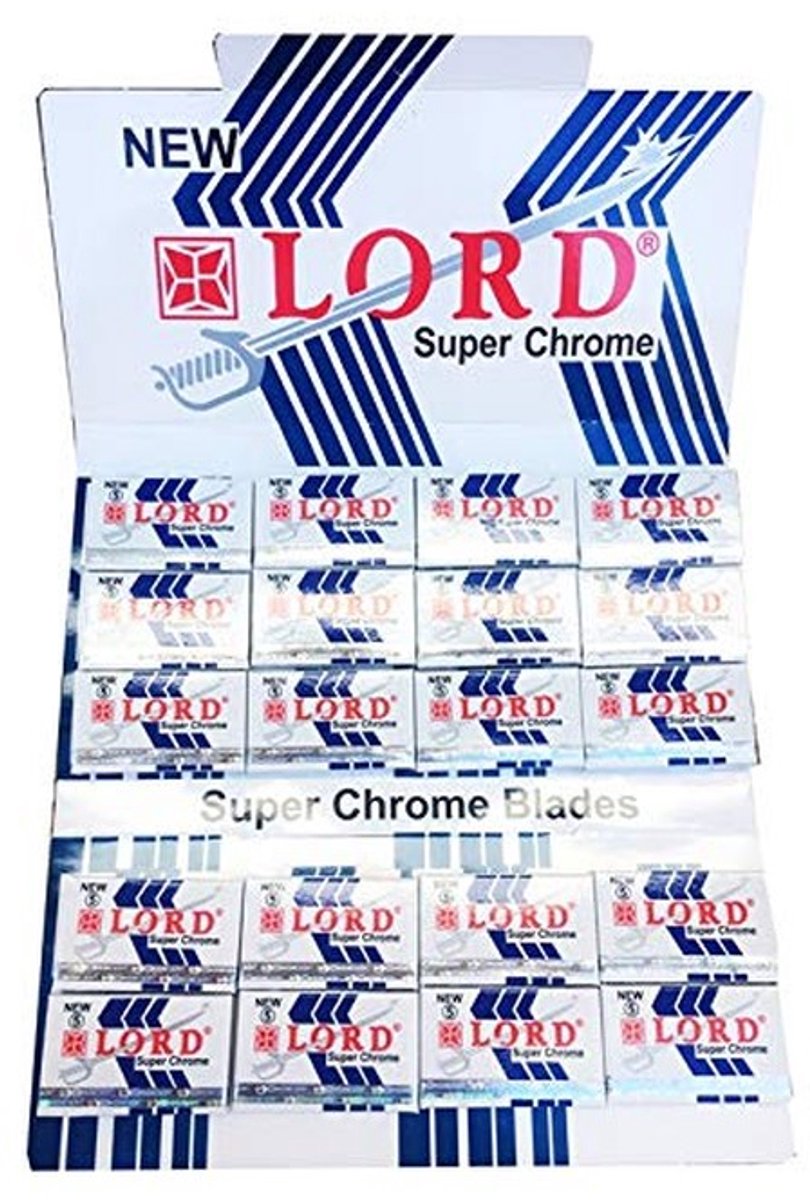 Solidchoice - 100 Scheermesjes - Lord Super-Chrome