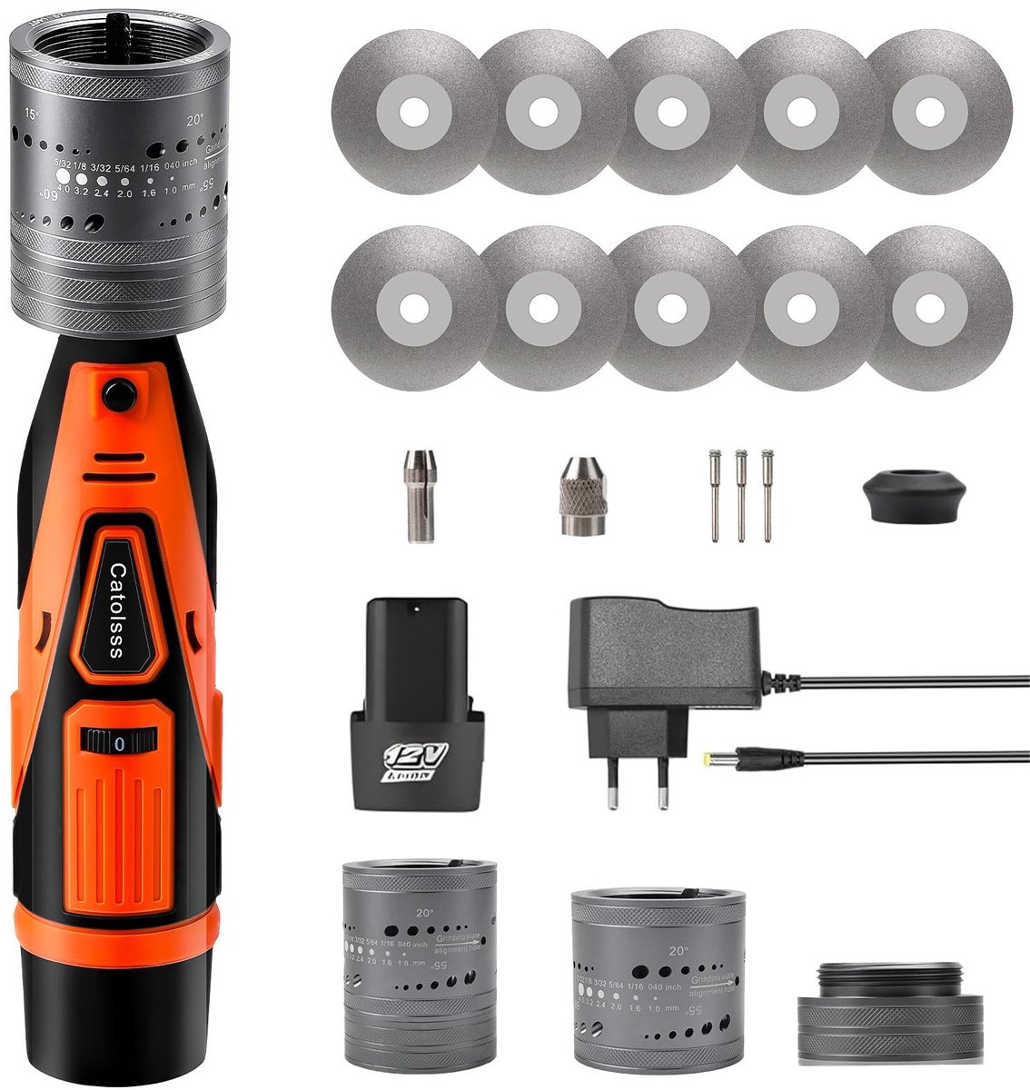 Solidchoice - Draadloze Tungsten Electrode Slijper met Meerdere Hoeken