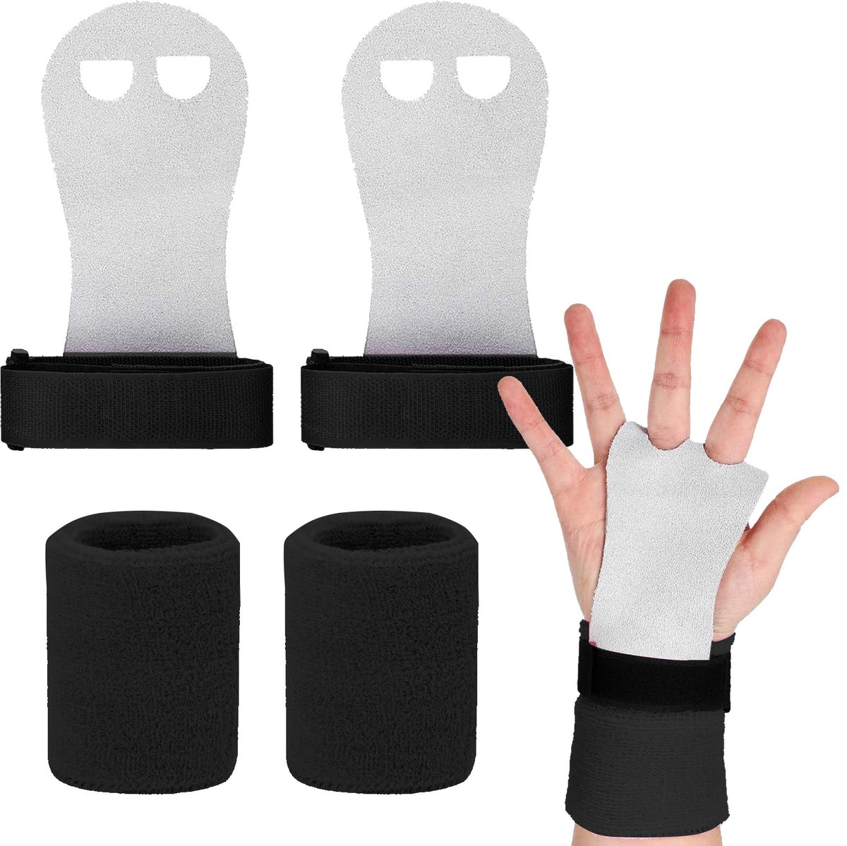 Solidchoice - Pull-Up Grips voor Kinderen - Verstelbare Grippads voor Gymnastiek en Training