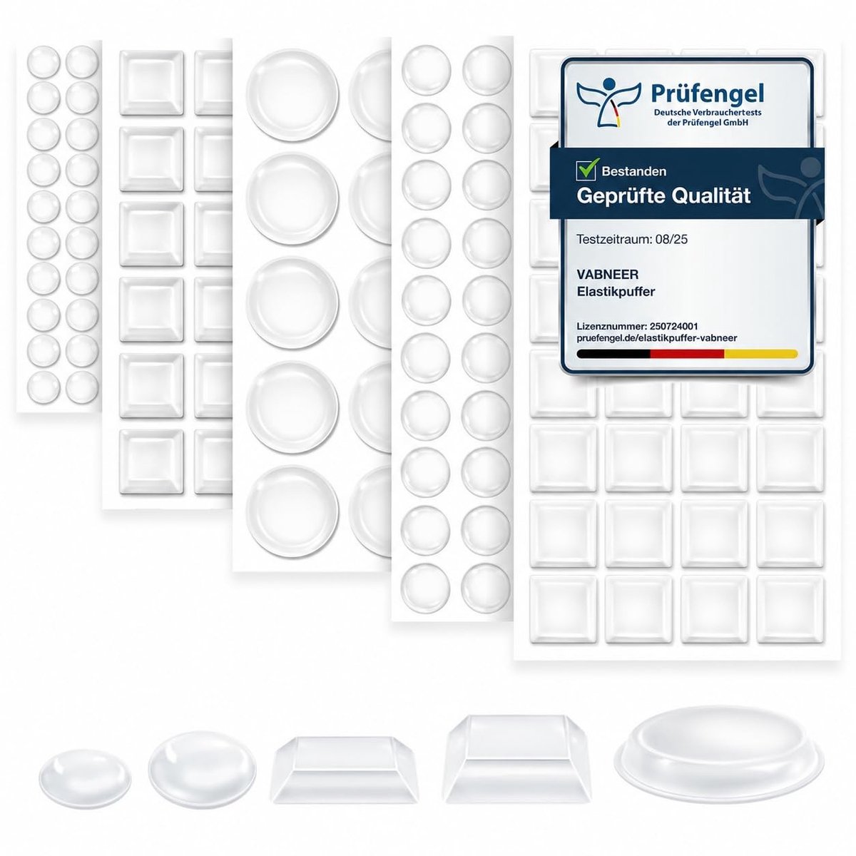 Solidchoice - Transparante Silicone Schokdempers voor Meubels en Deuren