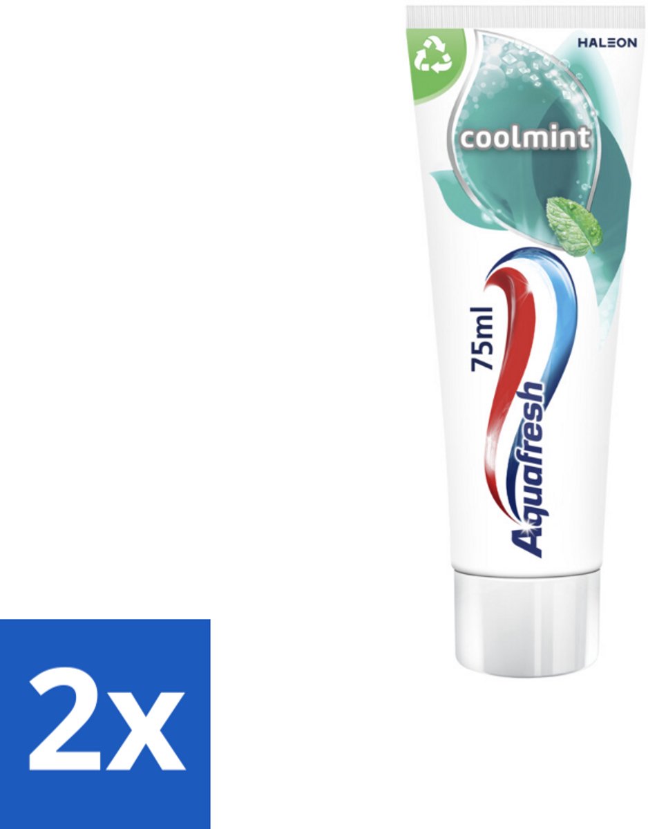 Aquafresh Tandpasta Coolmint 75 ml - Voordeelverpakking - 2 stuks