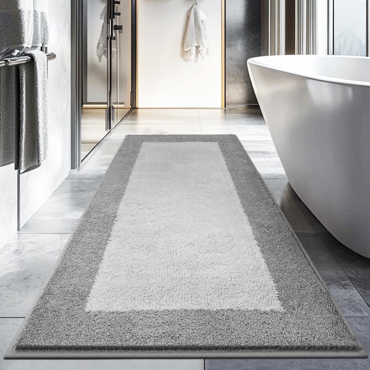 Elzusha - Luxe Antislip Badmat 76 x 150 cm voor Badkamer