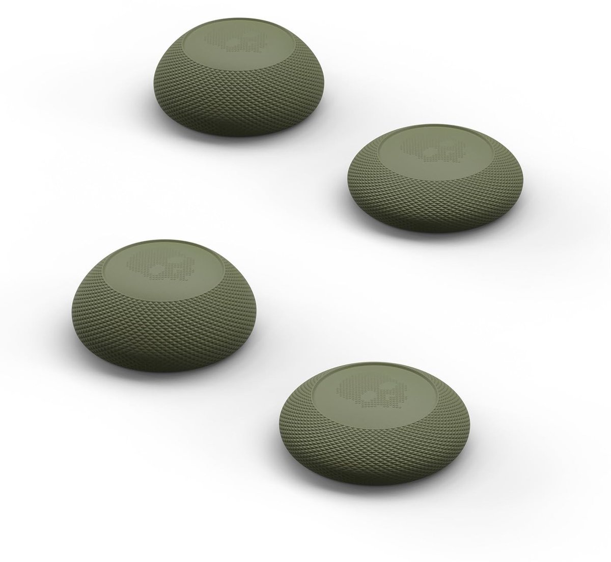 Elzusha - Convex Thumb Grip Caps voor Xbox Controllers - OD Green, 2 Pairs (4pcs)